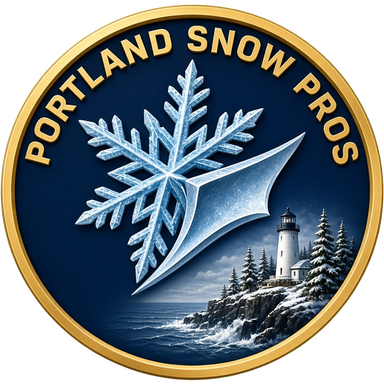 Portland Maine Snow Pros coin logo